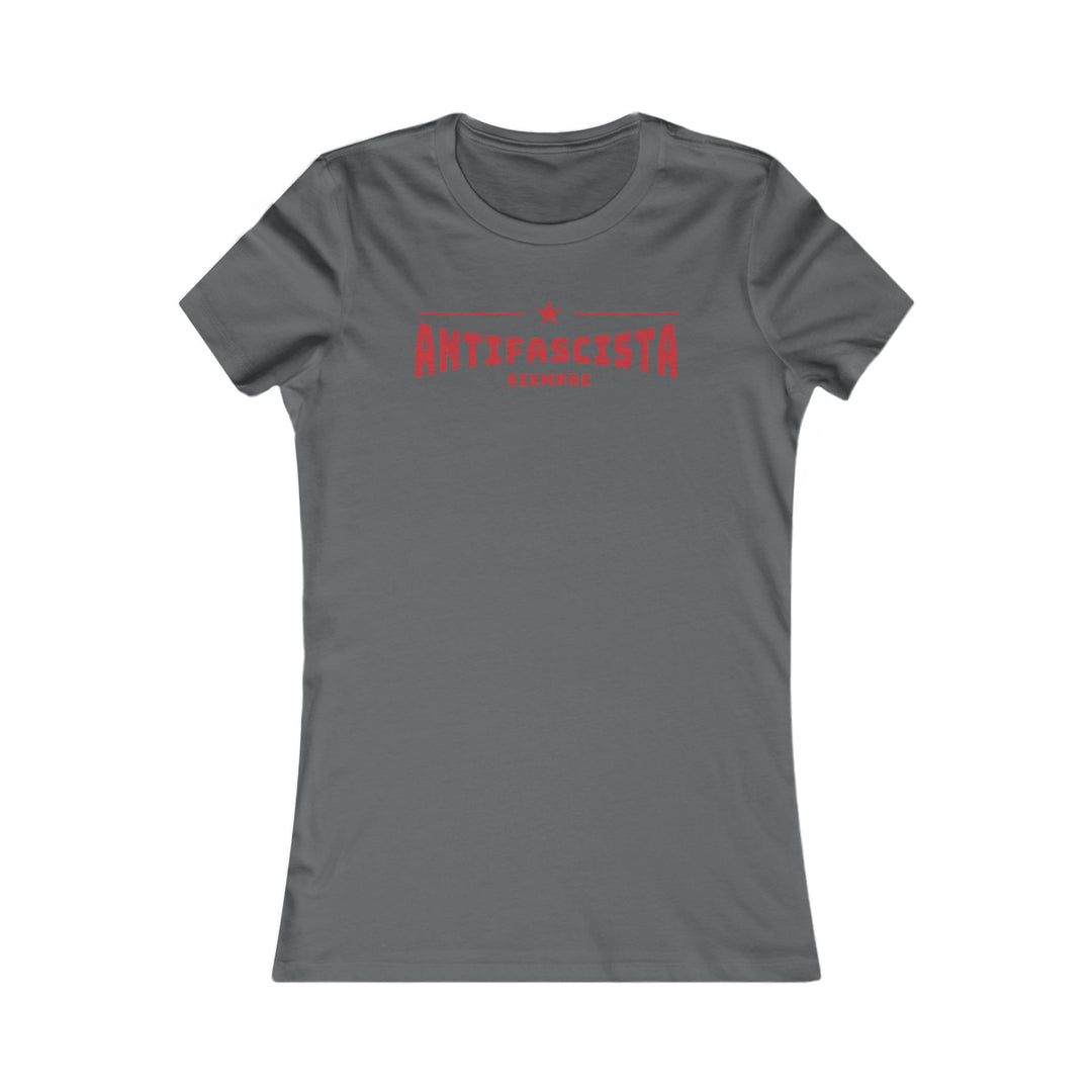 Siempre Antifascista Red Star – Women's Fitted T-Shirt