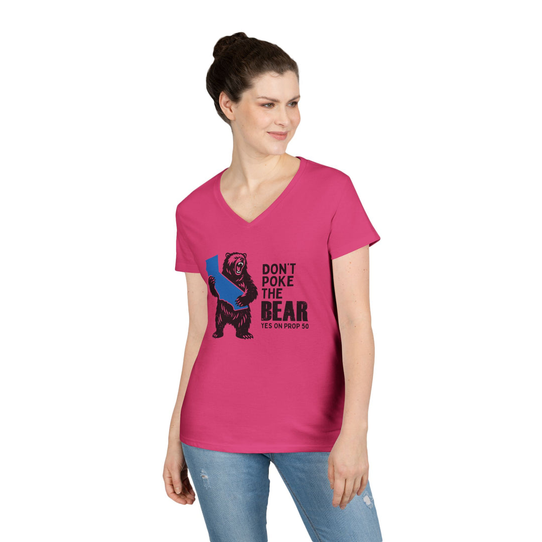 Don't Poke the Bear – Women's V-Neck T-Shirt