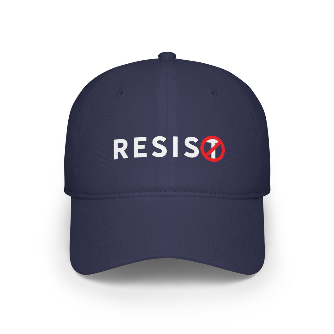 RESIST with Slashed T Symbol - Cotton Baseball Cap
