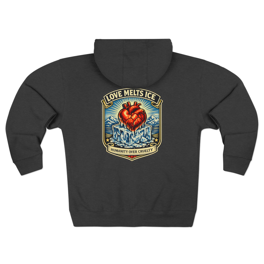 Copy of ABOLISH ICE On Fire - Unisex Zip Hoodie