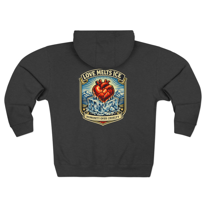 Copy of ABOLISH ICE On Fire - Unisex Zip Hoodie