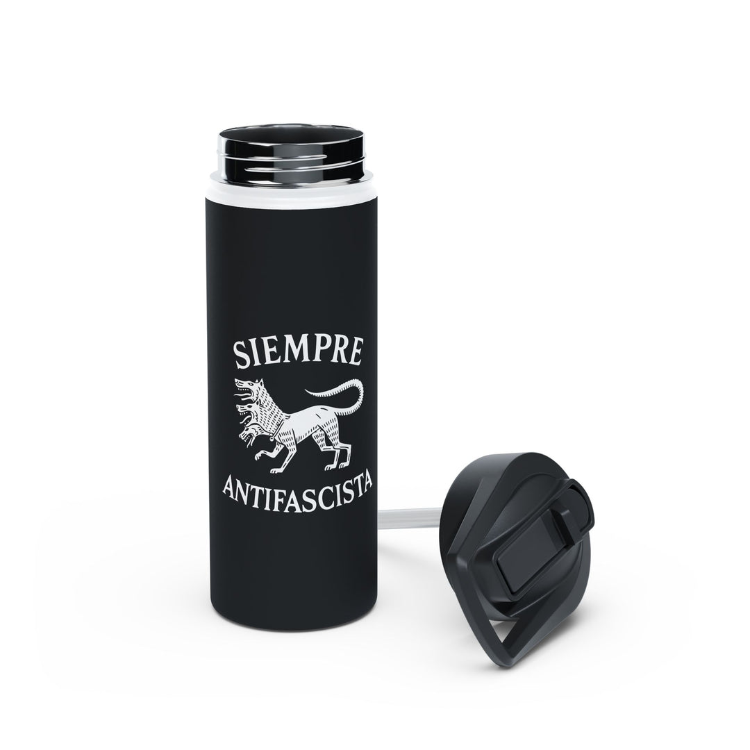 Siempre Antifascista Graphic - Stainless Steel Water Bottle - Standard Lid