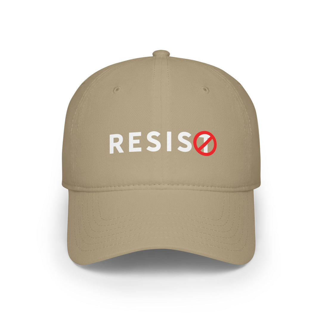 RESIST with Slashed T Symbol - Cotton Baseball Cap
