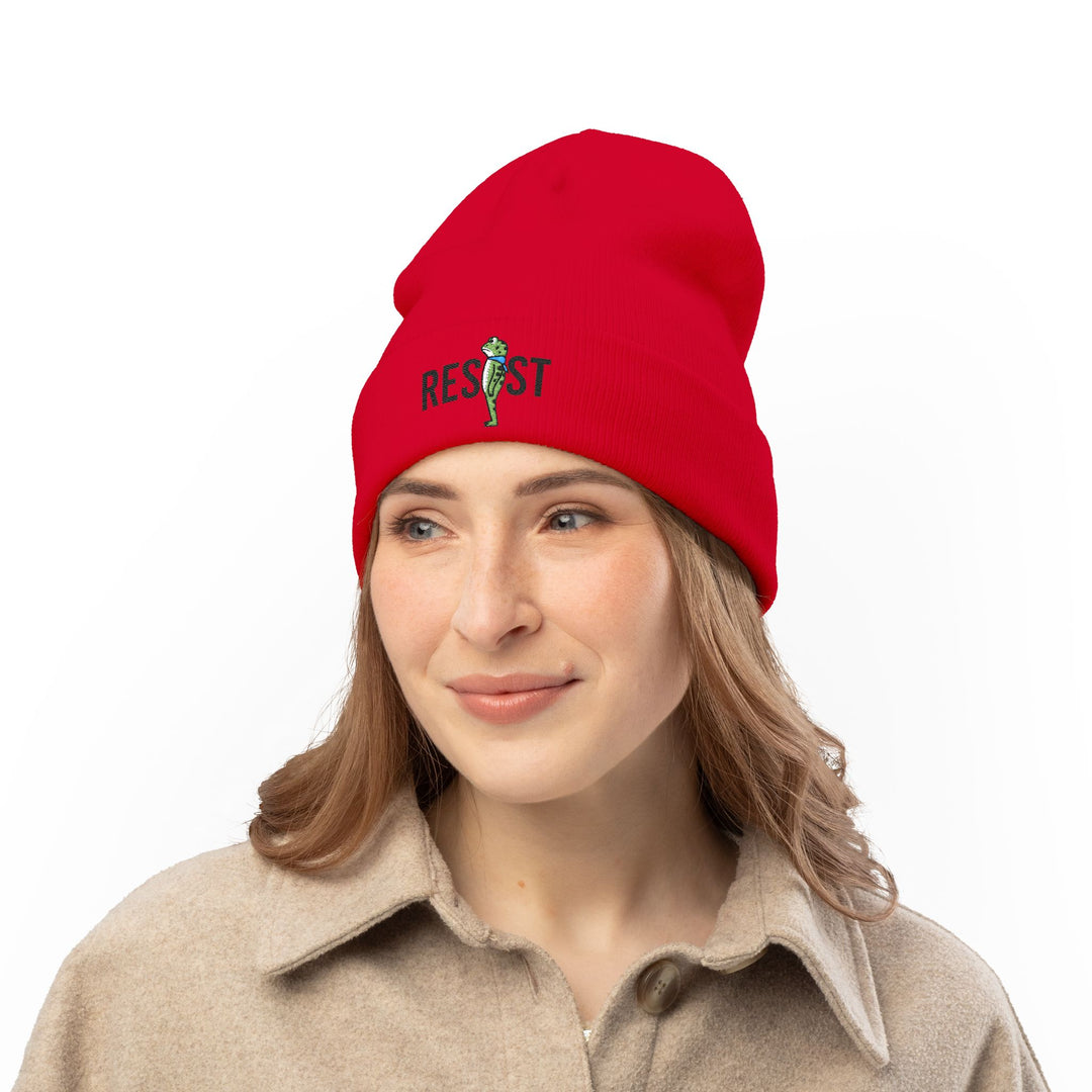 Resistance Frog – Embroidered Beanie