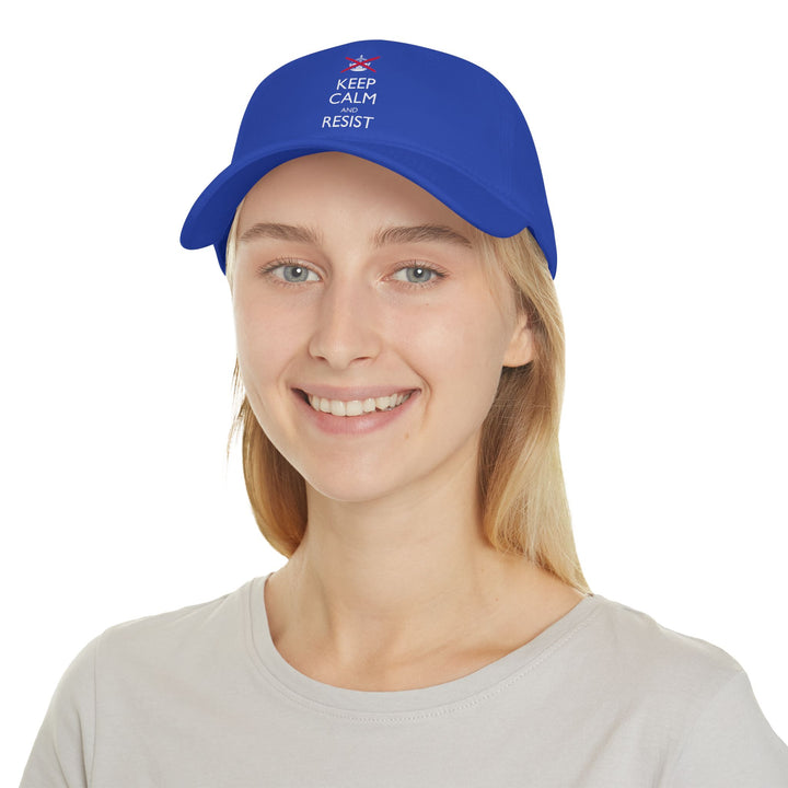 Keep Calm and Resist Classic Graphic – Cotton Baseball Cap