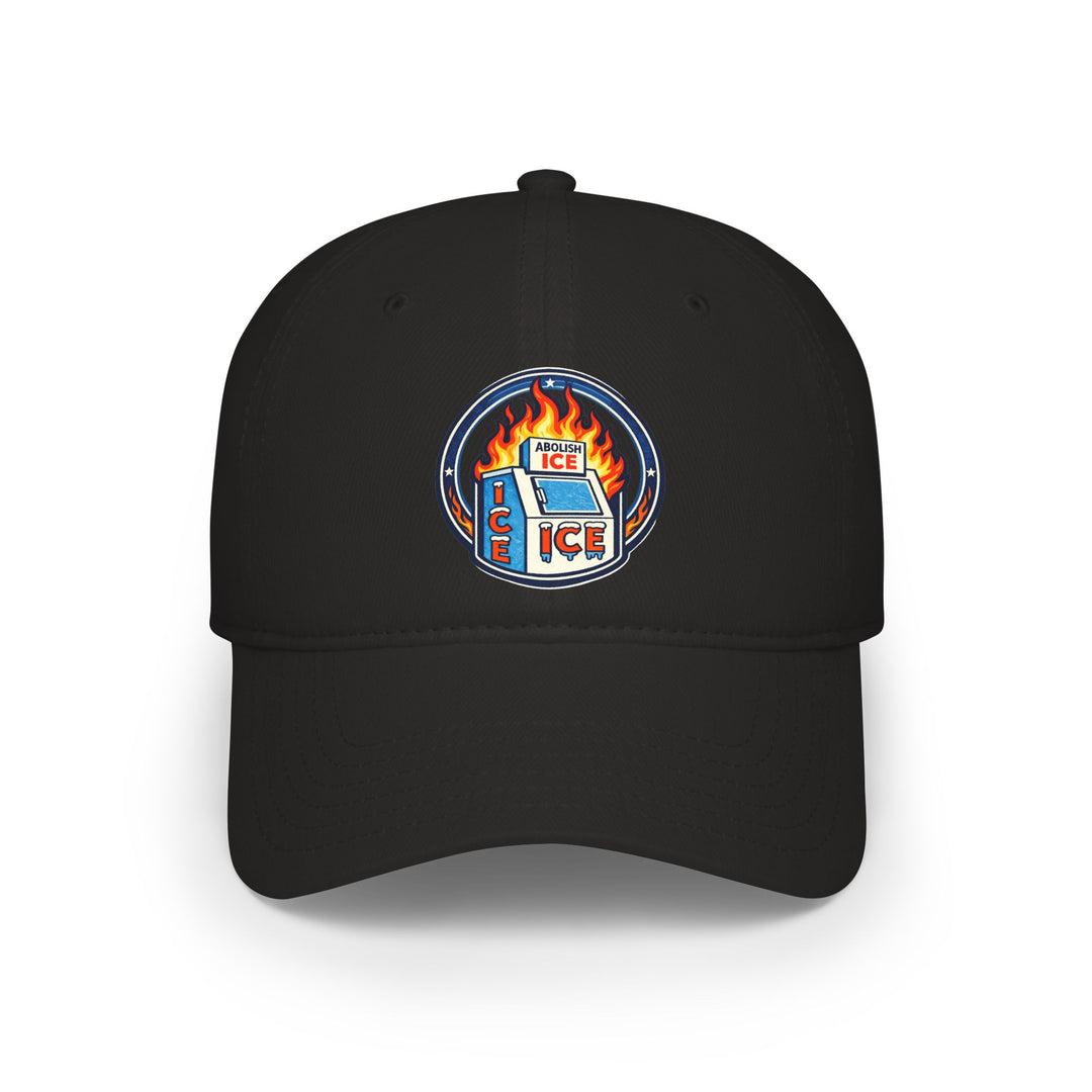 ABOLISH ICE On Fire - Cotton Baseball Cap