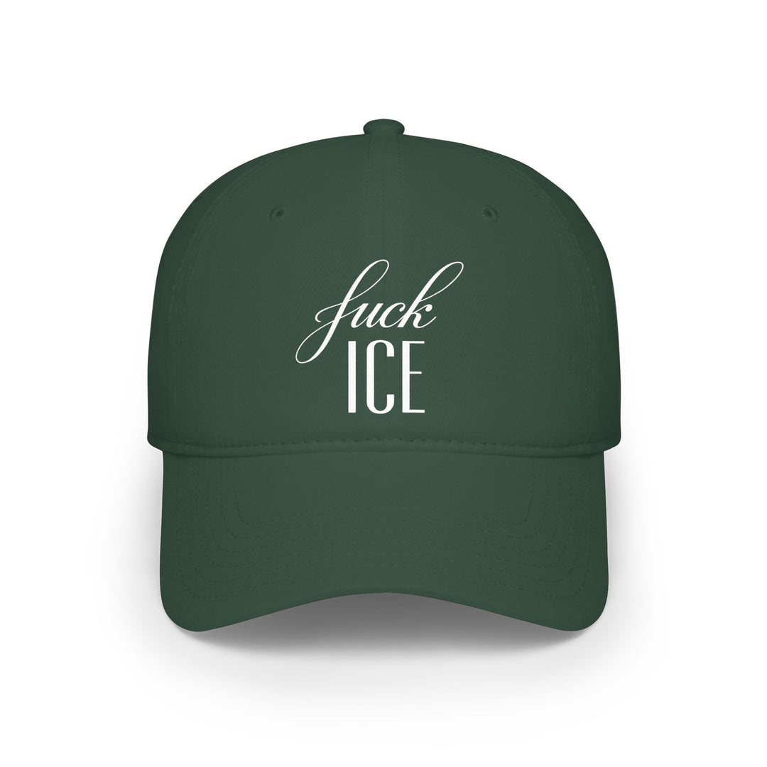 F*ck ICE Cursive Graphic – Cotton Baseball Cap