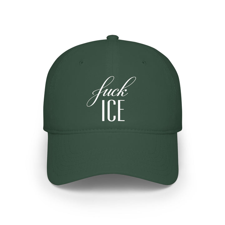 F*ck ICE Cursive Graphic – Cotton Baseball Cap