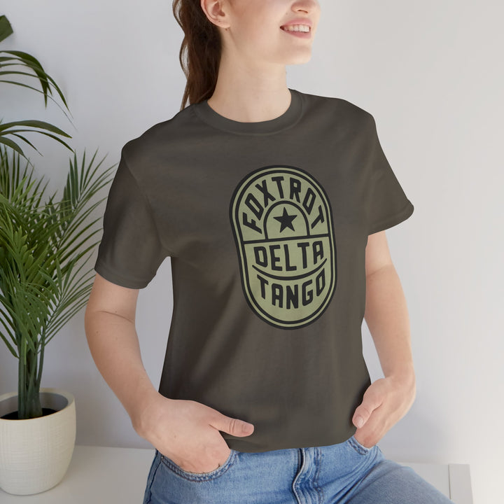 Foxtrot Delta Tango Emblem Graphic – Unisex Tee
