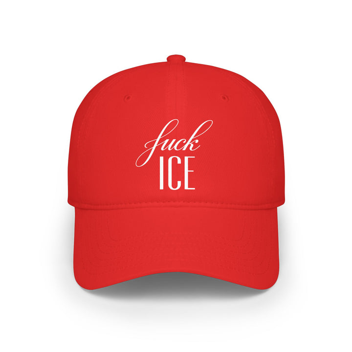 F*ck ICE Cursive Graphic – Cotton Baseball Cap