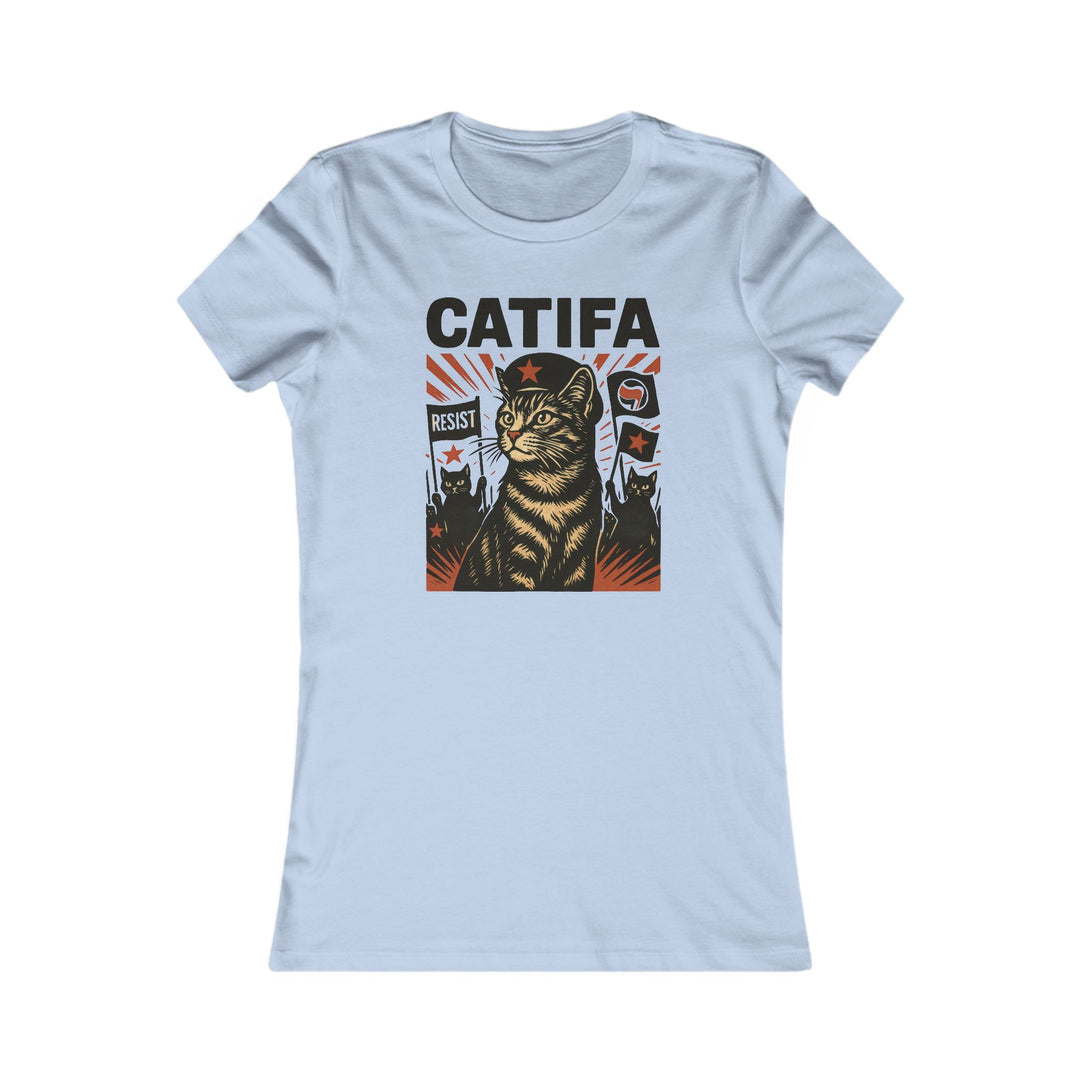 Catifa - Anti-Fascist Cat – Women's Fitted T-Shirt