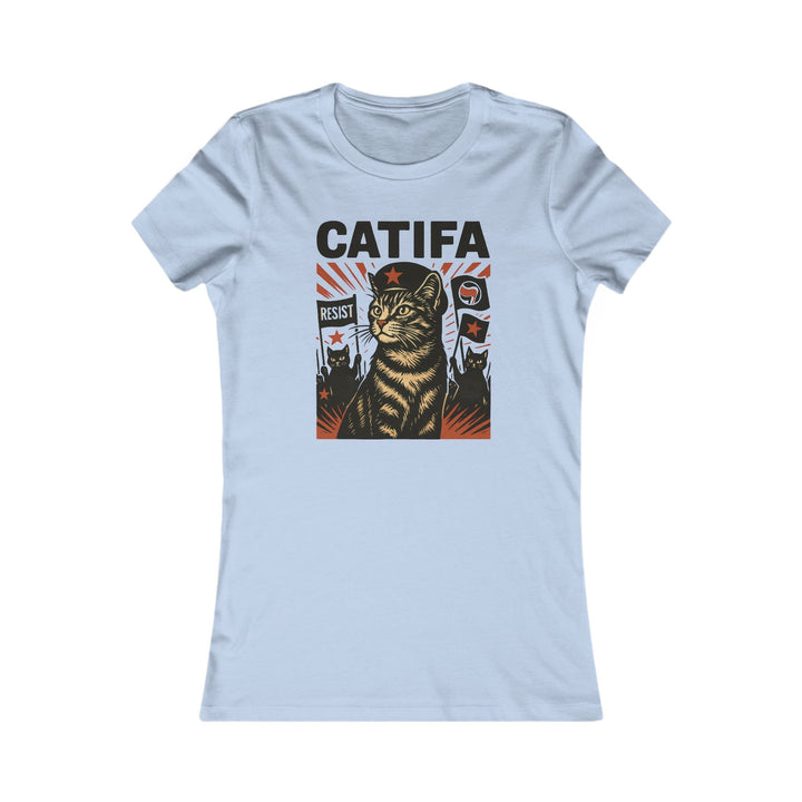 Catifa - Anti-Fascist Cat – Women's Fitted T-Shirt
