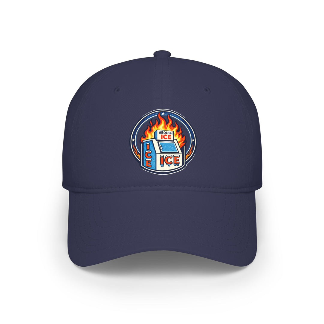 ABOLISH ICE On Fire - Cotton Baseball Cap