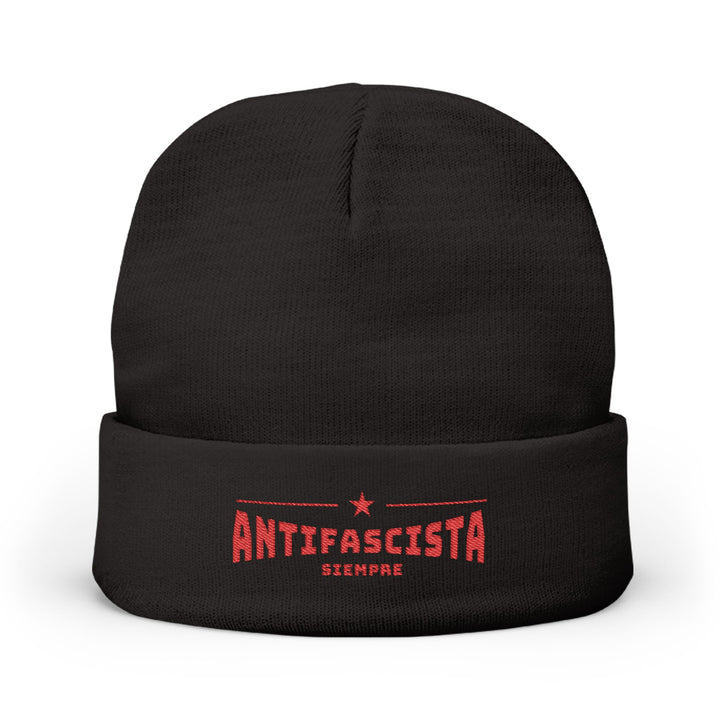 Antifascista Siempre  -  Anti-Fascism – Embroidered Knit Beanie
