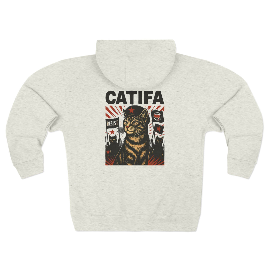 Catifa - Anti-Fascist Cat – Unisex Zip Hoodie
