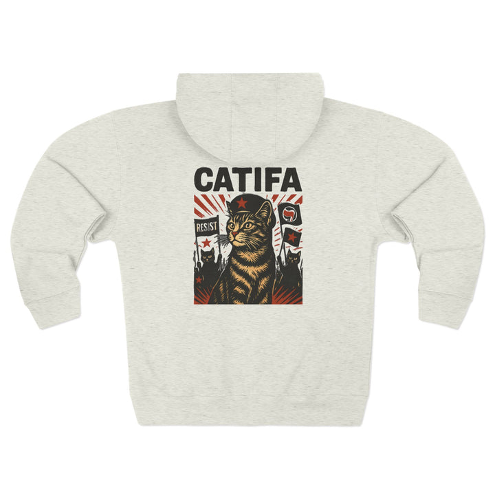 Catifa - Anti-Fascist Cat – Unisex Zip Hoodie