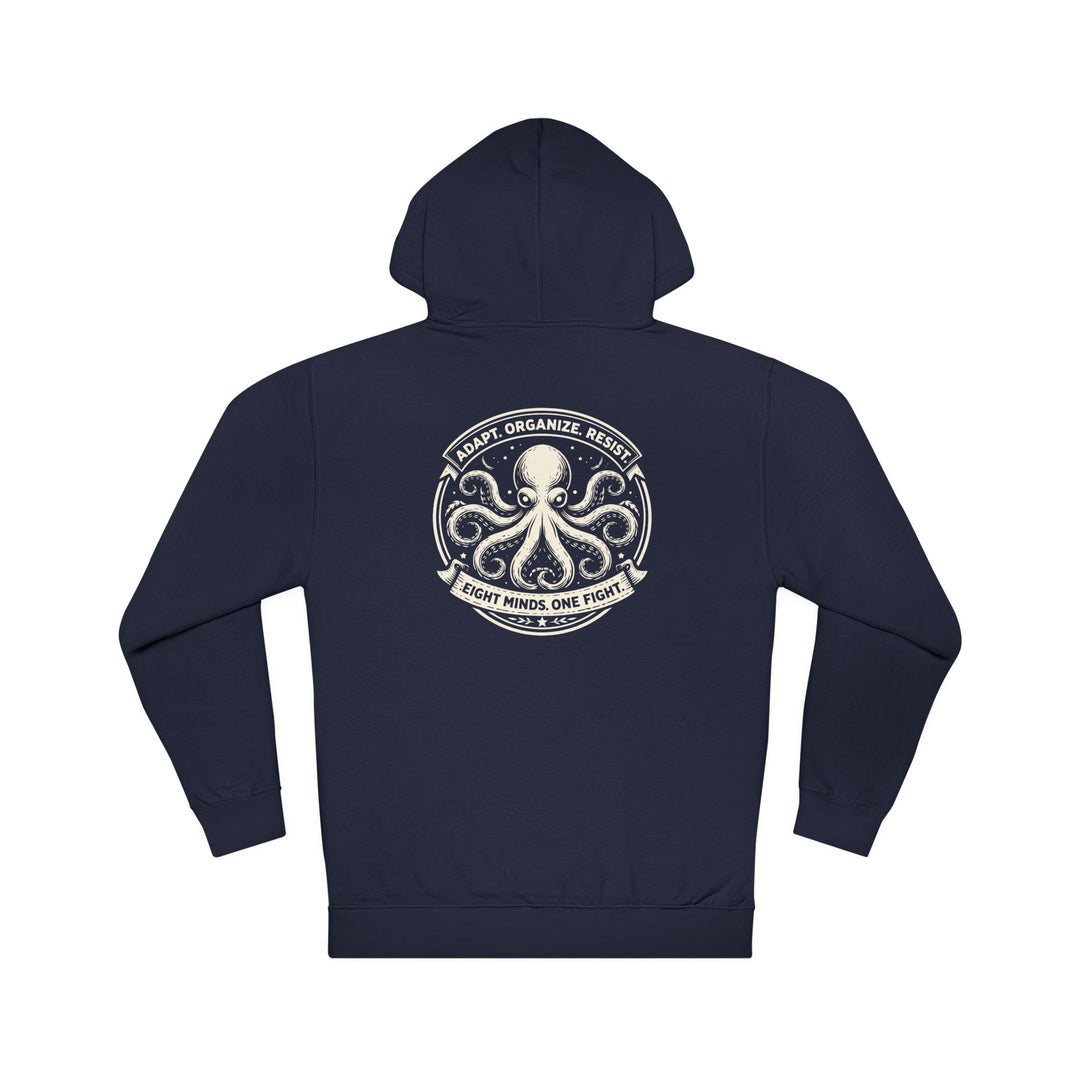 Adapt. Organize. Resist. Octopus – Unisex Pullover Hoodie