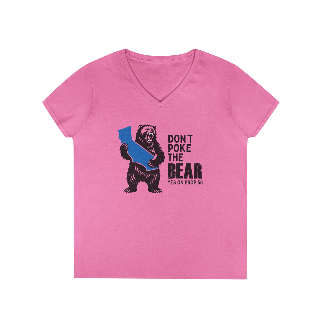 Don't Poke the Bear – Women's V-Neck T-Shirt