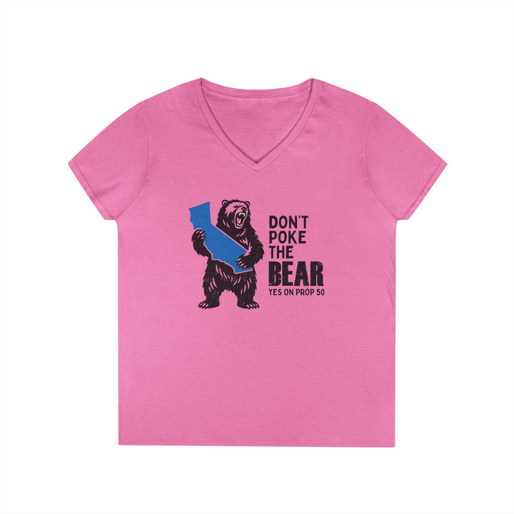 Don't Poke the Bear – Women's V-Neck T-Shirt