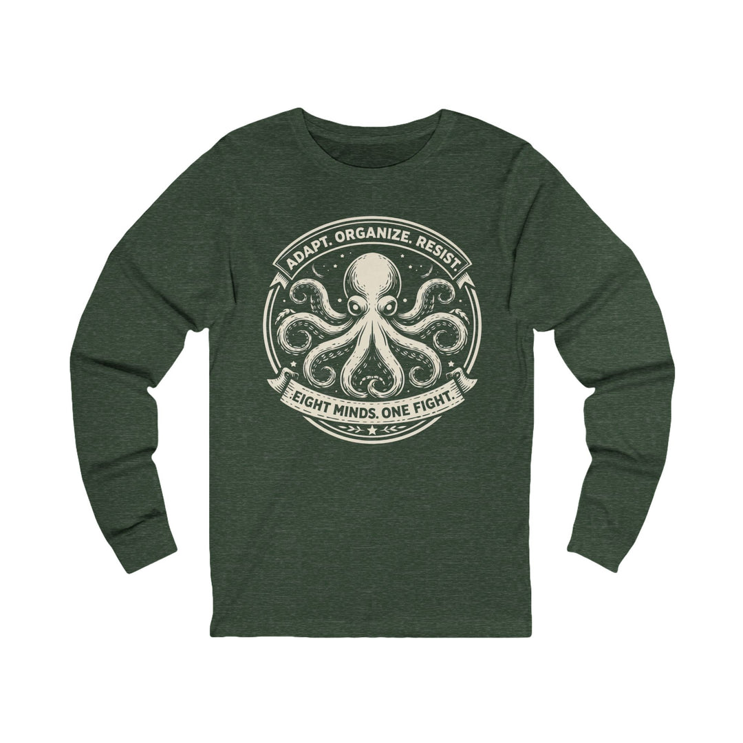 Adapt. Organize. Resist. Octopus – Unisex Long Sleeve Shirt