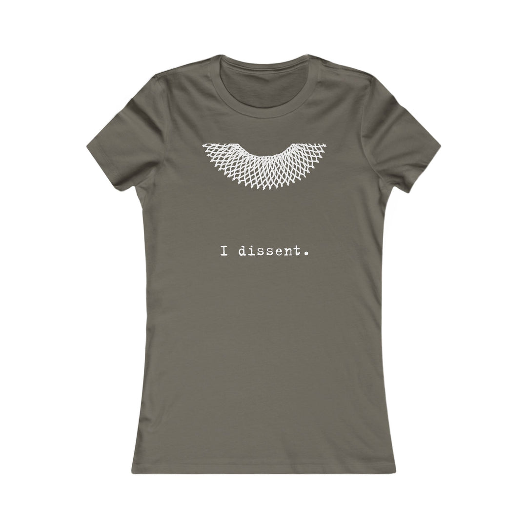 I Dissent Collar  RBG  – Women's Fitted T-Shirt