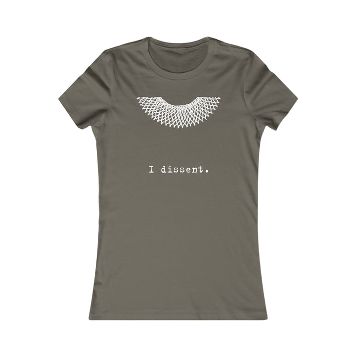 I Dissent Collar  RBG  – Women's Fitted T-Shirt