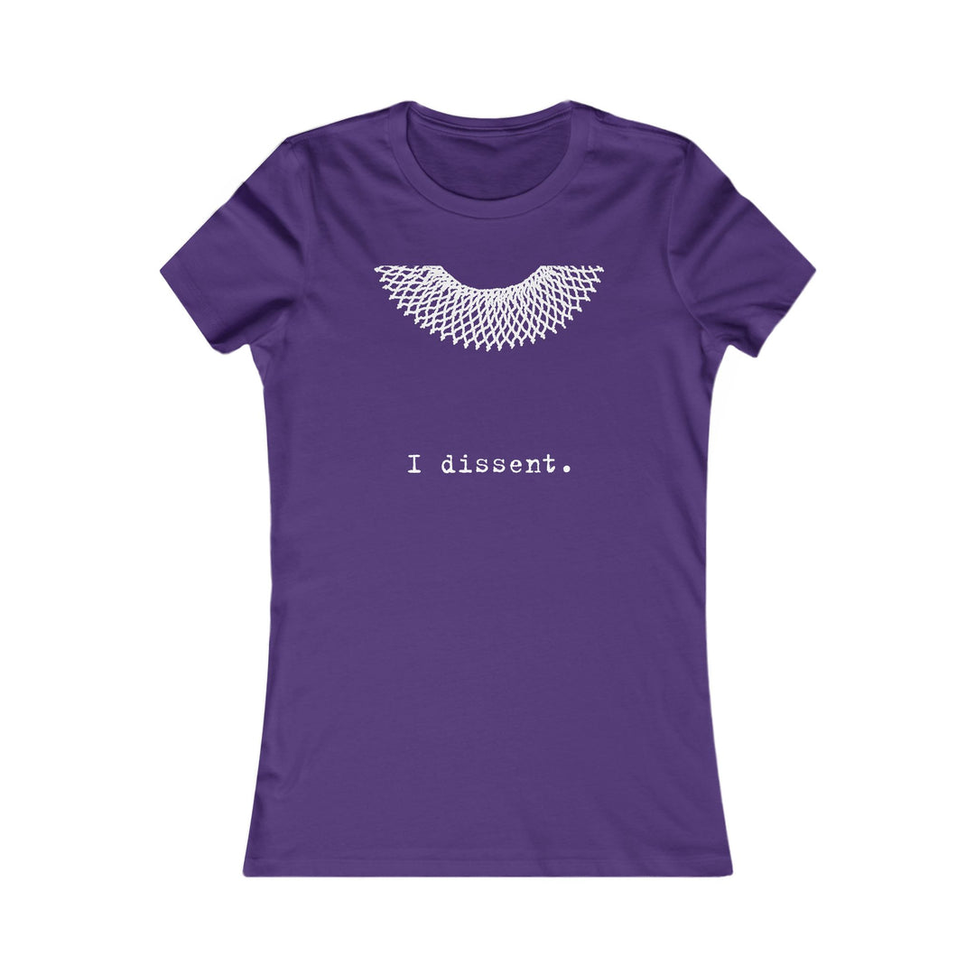 I Dissent Collar  RBG  – Women's Fitted T-Shirt