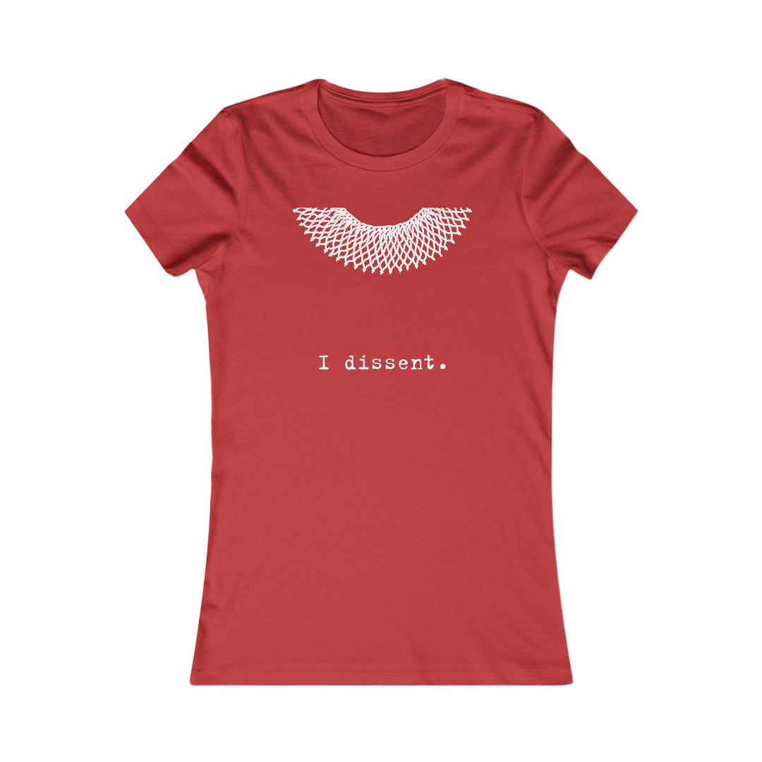 I Dissent Collar  RBG  – Women's Fitted T-Shirt