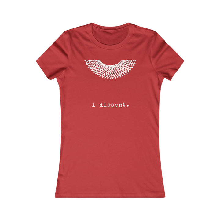 I Dissent Collar  RBG  – Women's Fitted T-Shirt