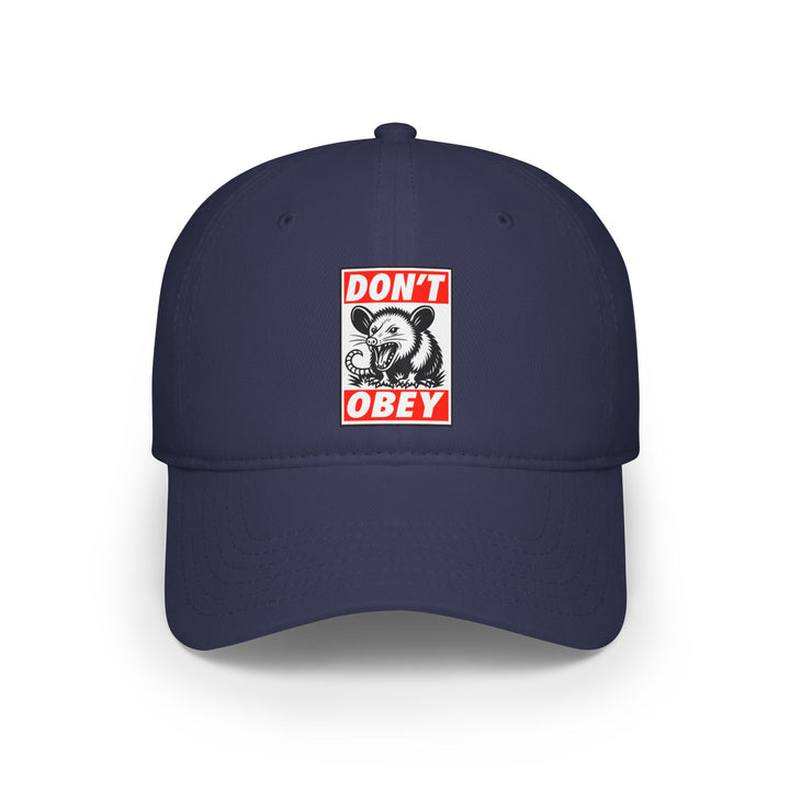 Don't Obey Opossum – Cotton Baseball Cap