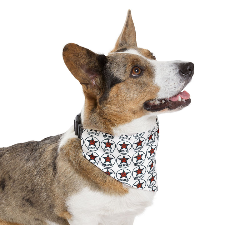 Red Star Resist Emblem – Pet Bandana (Clip-on)
