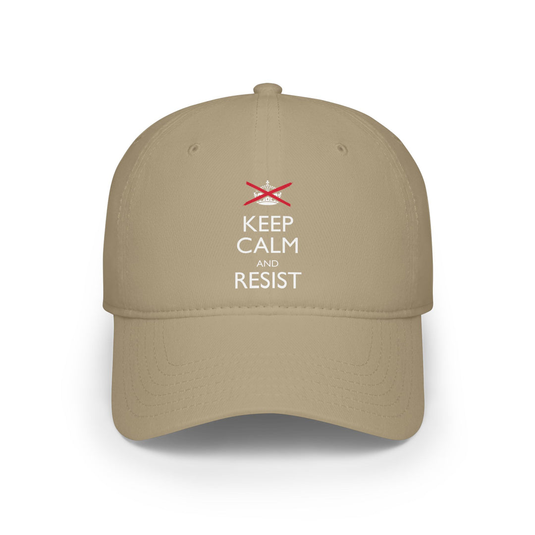 Keep Calm and Resist Classic Graphic – Cotton Baseball Cap