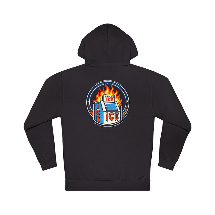ABOLISH ICE On Fire - Unisex Pullover Hoodie