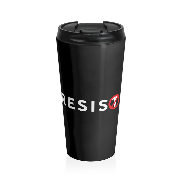 RESIST w/ Circle-T Slash Against Authoritarianism – Stainless Steel Travel Mug
