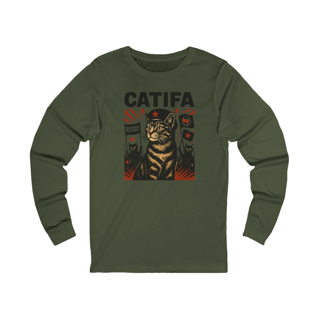 Catifa Anti-Fascist Cat – Unisex Long Sleeve Shirt