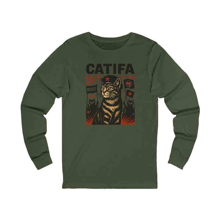 Catifa Anti-Fascist Cat – Unisex Long Sleeve Shirt