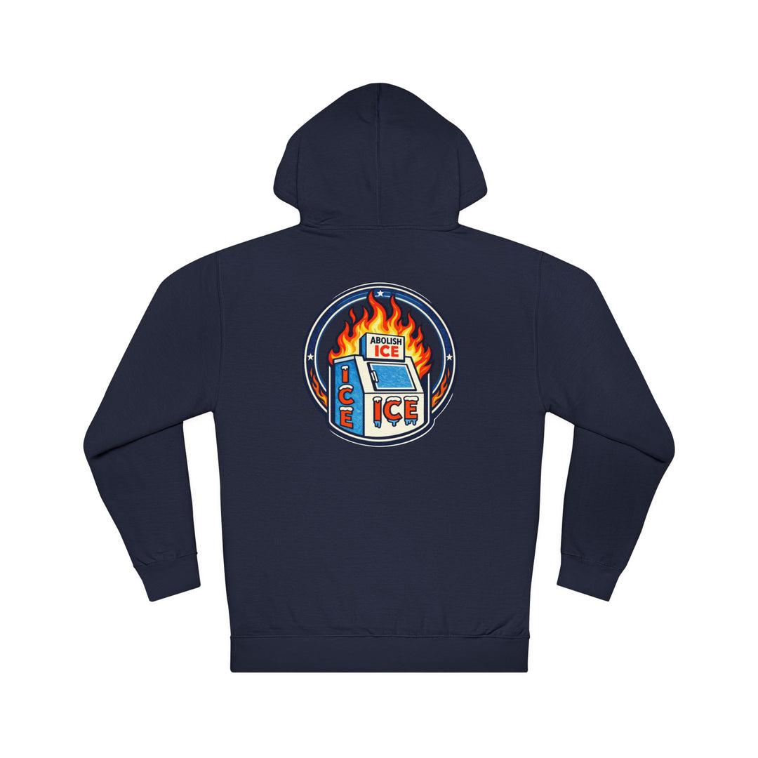 ABOLISH ICE On Fire - Unisex Pullover Hoodie