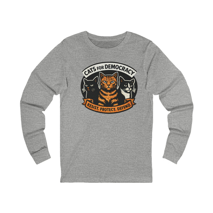 Cats for Democracy – Unisex Long Sleeve Shirt