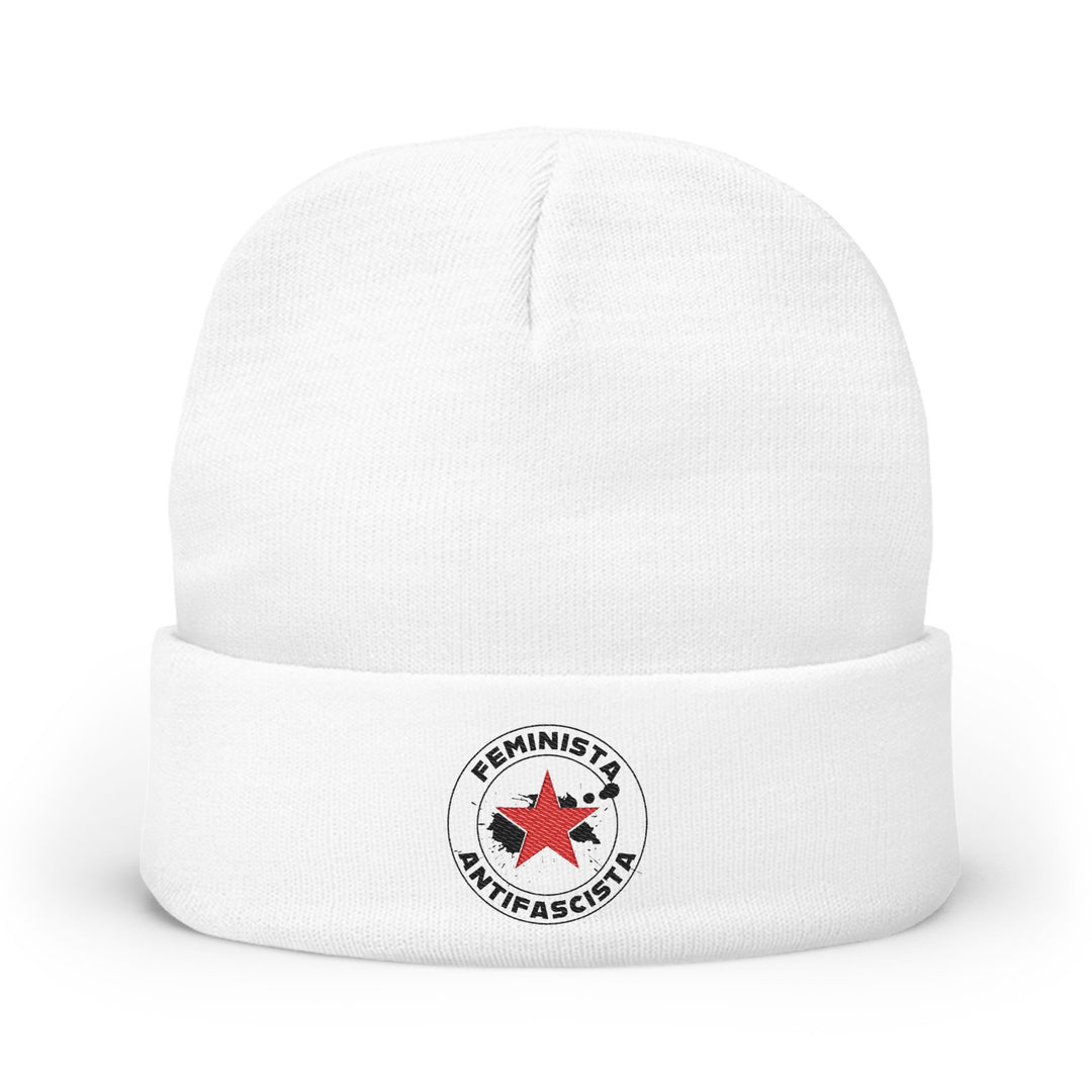 Feminista Antifascista – Embroidered Knit Beanie
