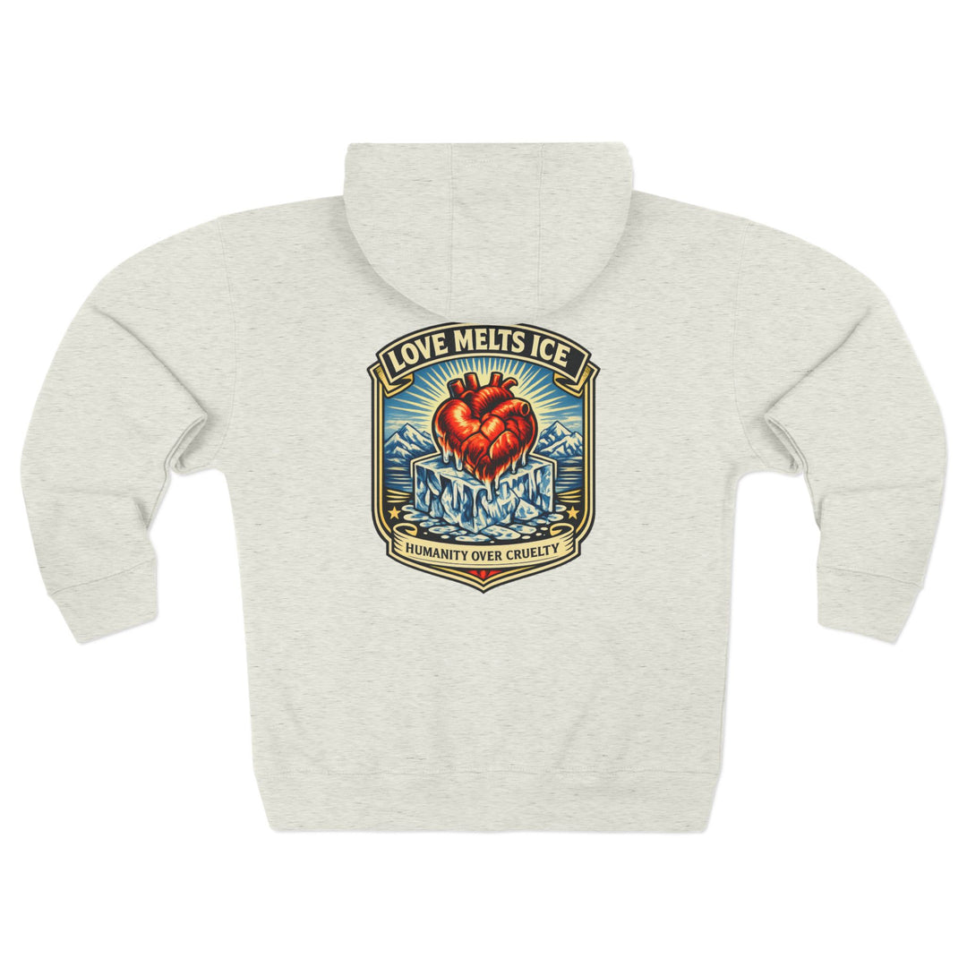 Copy of ABOLISH ICE On Fire - Unisex Zip Hoodie