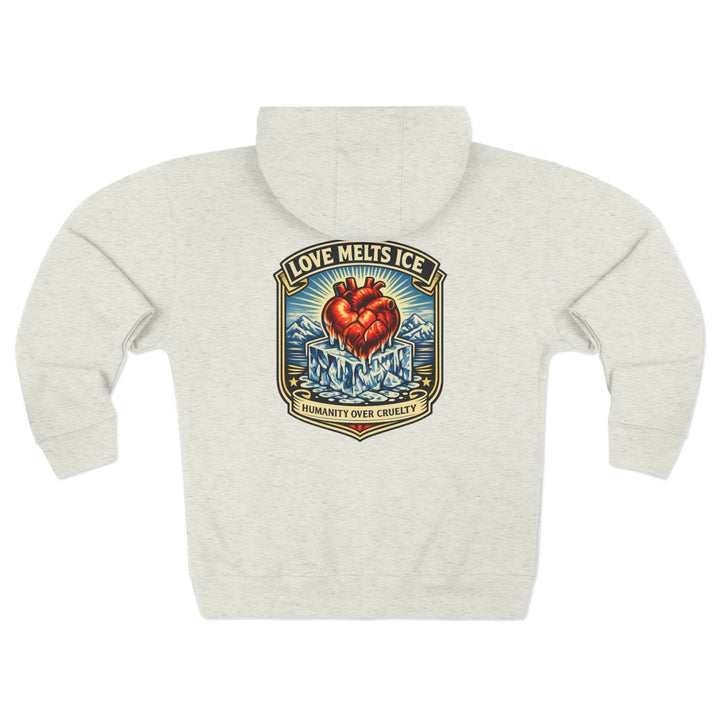 Copy of ABOLISH ICE On Fire - Unisex Zip Hoodie