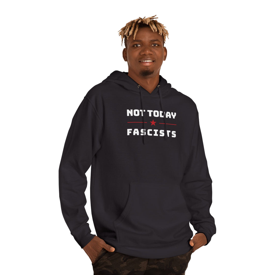 Not Today Fascists Red Star – Unisex Pullover Hoodie
