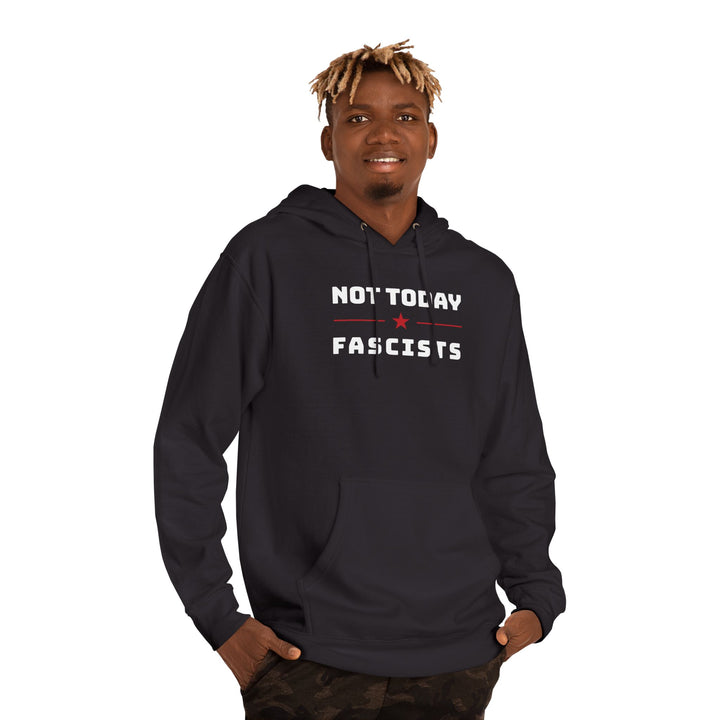 Not Today Fascists Red Star – Unisex Pullover Hoodie