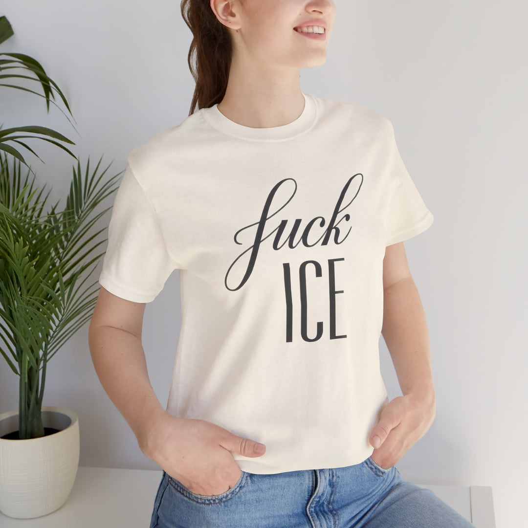 F*ck ICE Cursive Graphic - Unisex T-Shirt