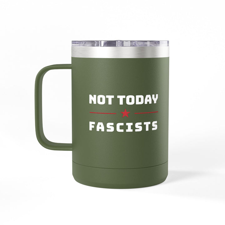 Not Today Fascists - Star Graphic – Coffee Mug Tumbler, 15oz