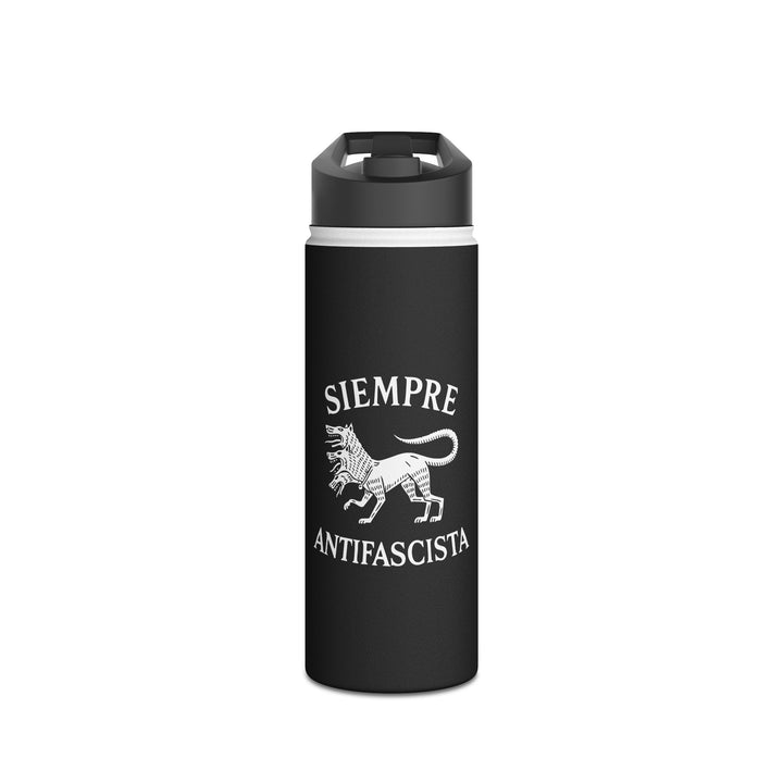 Siempre Antifascista Graphic - Stainless Steel Water Bottle - Standard Lid