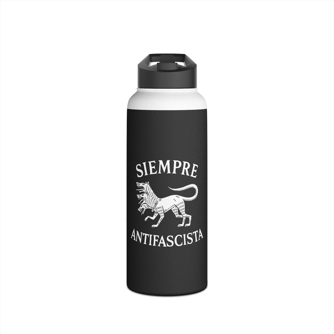 Siempre Antifascista Graphic - Stainless Steel Water Bottle - Standard Lid