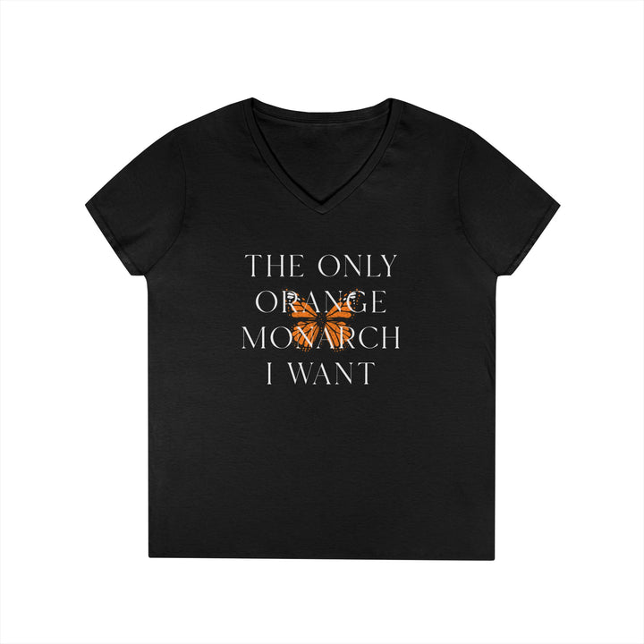 The Only Orange Monarch I Want Graphic - Women's V-Neck T-Shirt