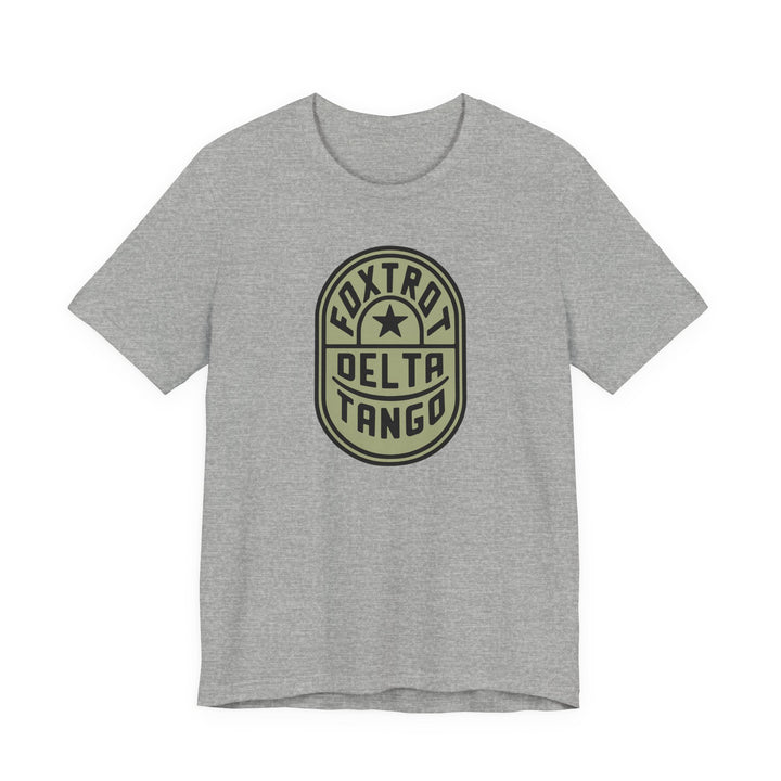 Foxtrot Delta Tango Emblem Graphic – Unisex Tee