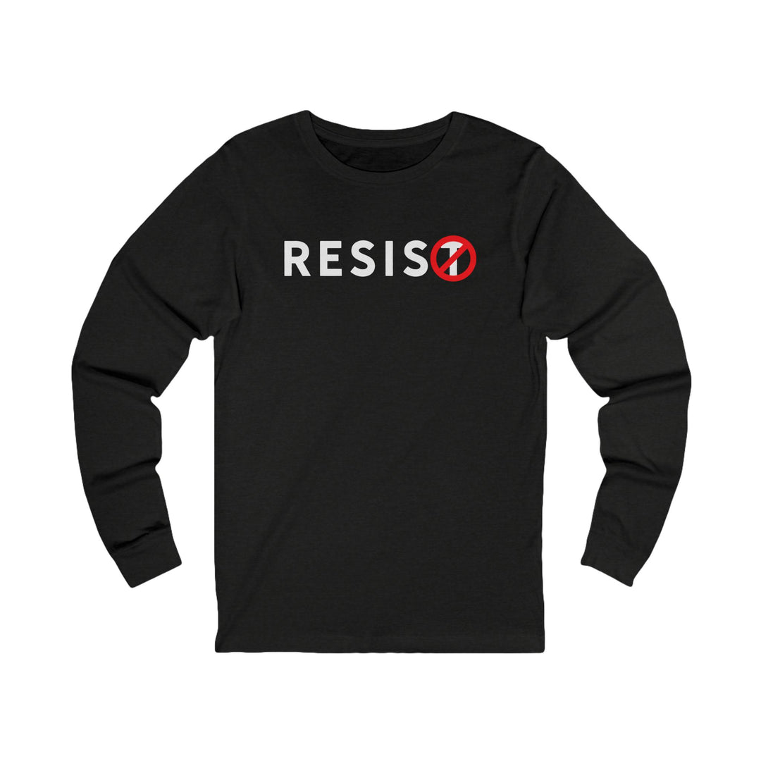 RESIST Circle-T Slash – Unisex Long Sleeve Shirt